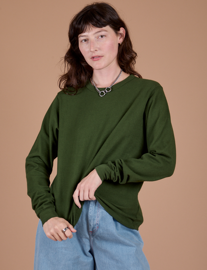 Long Sleeve Burly Tee - Evergreen
