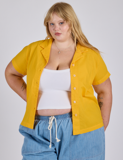 Pantry Button-Up - Sunshine Yellow *FINAL SALE*
