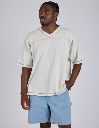 Burly Jersey - Vintage Tee White