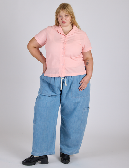 Pantry Button-Up - Baby Pink *FINAL SALE*
