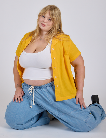 Pantry Button-Up - Sunshine Yellow *FINAL SALE*