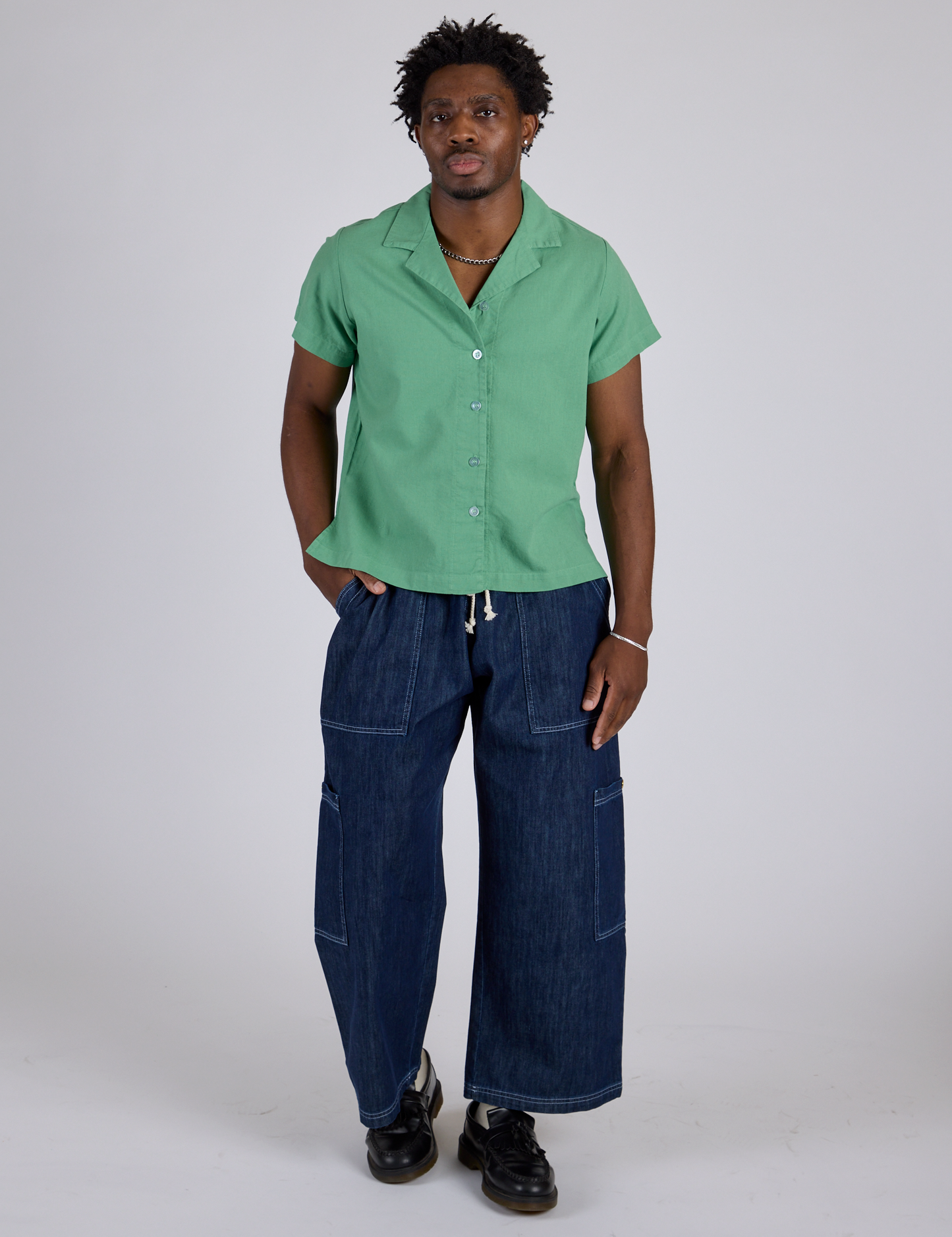 Pantry Button-Up - Seafoam Green *FINAL SALE*