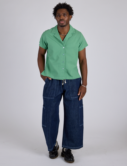 Pantry Button-Up - Seafoam Green *FINAL SALE*