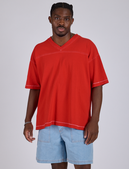 Burly Jersey - Mustang Red