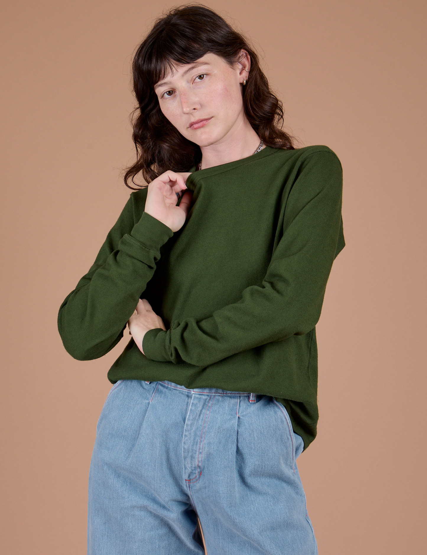 Long Sleeve Burly Tee - Evergreen