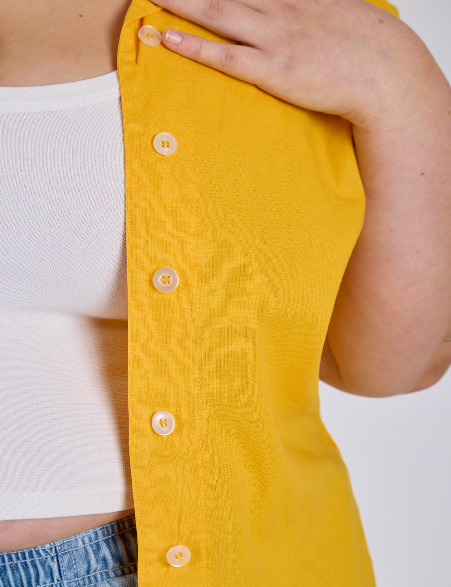 Pantry Button-Up - Sunshine Yellow *FINAL SALE*