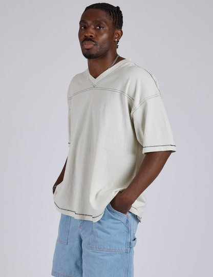 Burly Jersey - Vintage Tee White