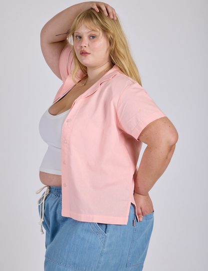 Pantry Button-Up - Baby Pink *FINAL SALE*