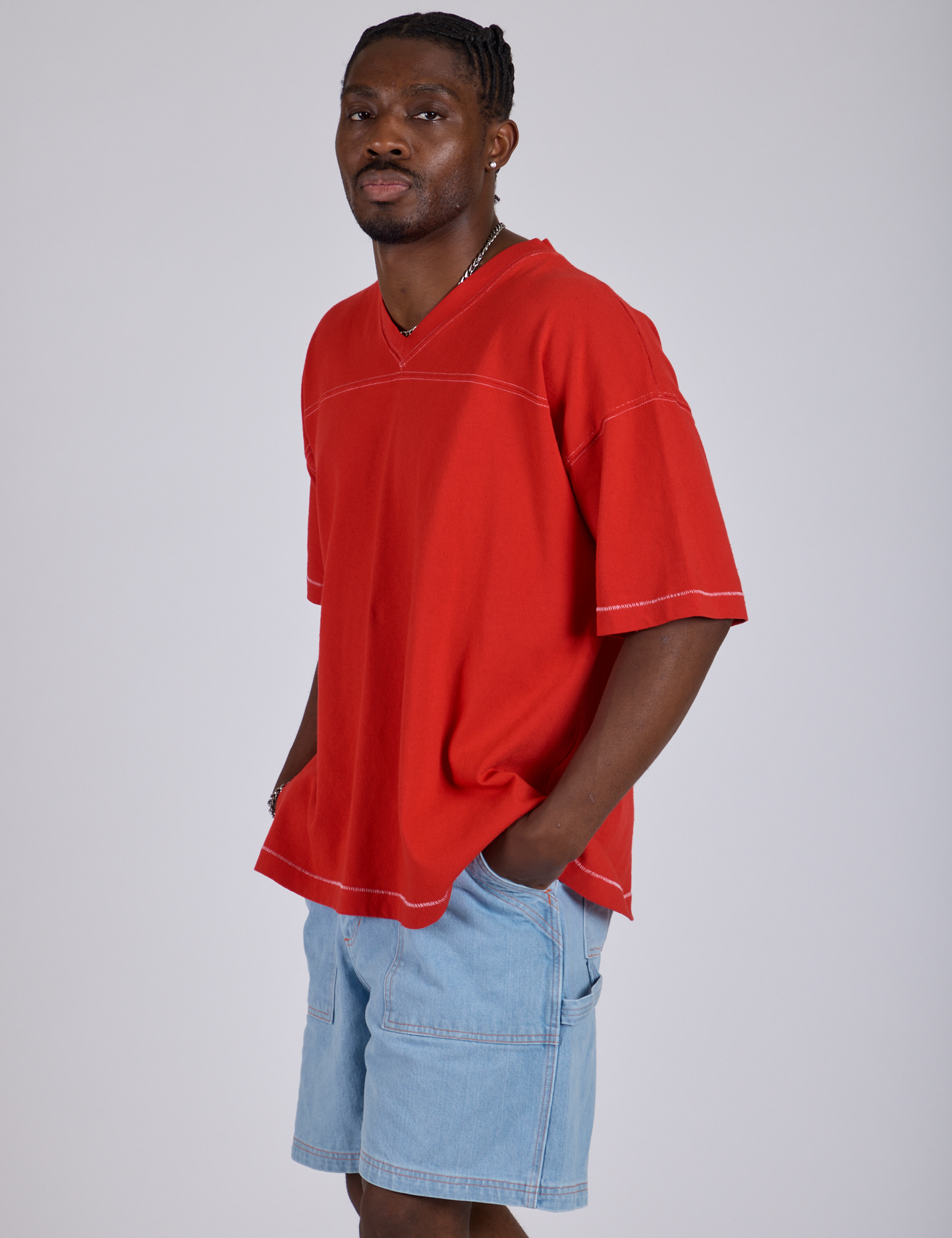 Burly Jersey - Mustang Red