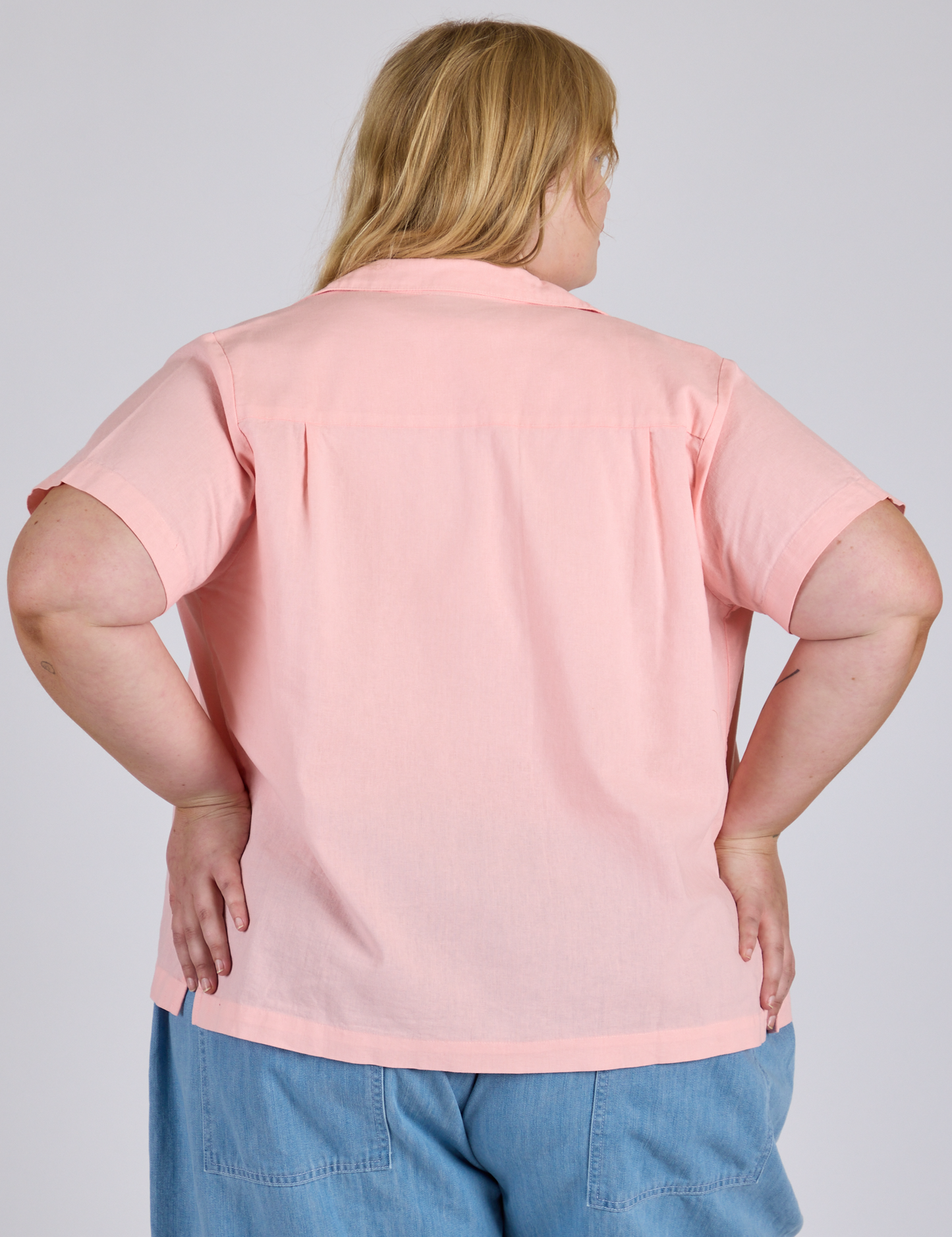 Pantry Button-Up - Baby Pink *FINAL SALE*