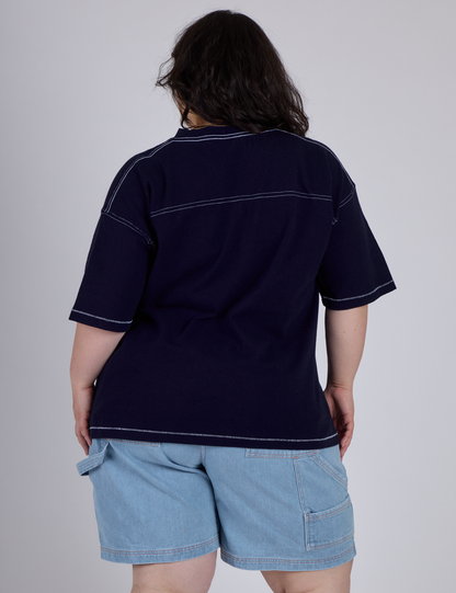 Burly Jersey - Navy