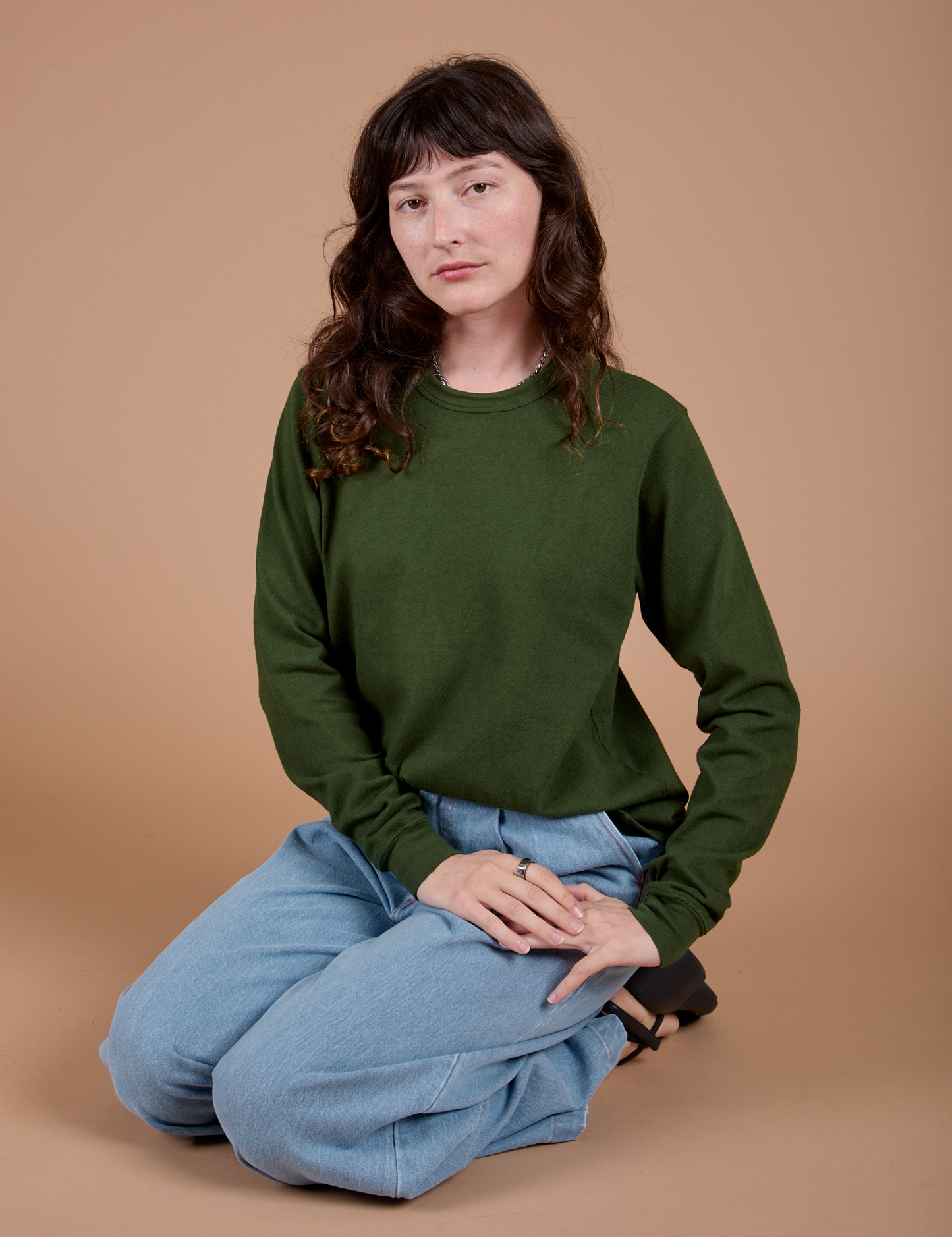 Long Sleeve Burly Tee - Evergreen