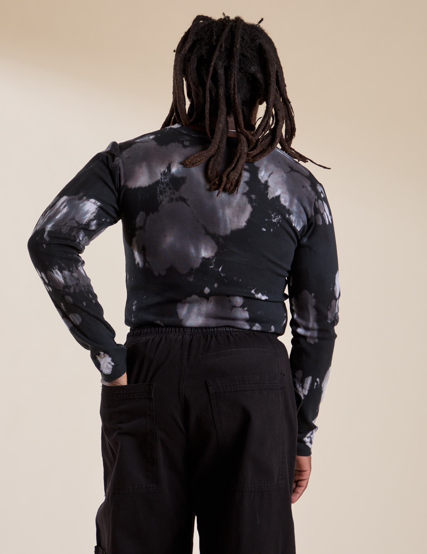 Long Sleeve Baby Tee - Ink Blot