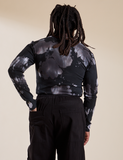 Long Sleeve Baby Tee - Ink Blot