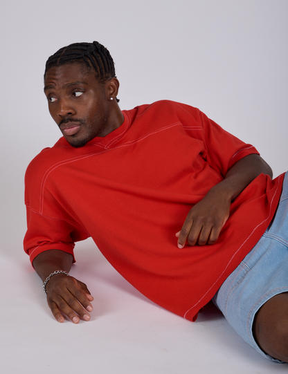 Burly Jersey - Mustang Red
