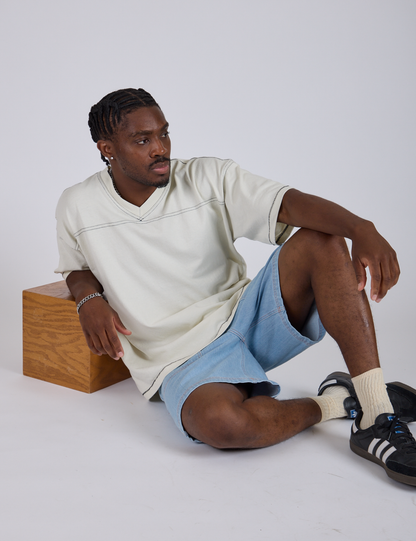 Burly Jersey - Vintage Tee White