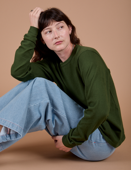 Long Sleeve Burly Tee - Evergreen