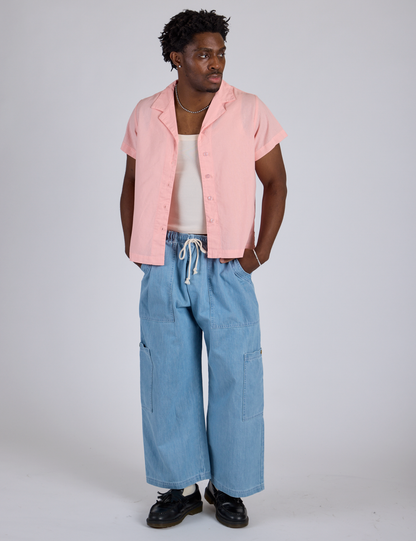 Pantry Button-Up - Baby Pink *FINAL SALE*
