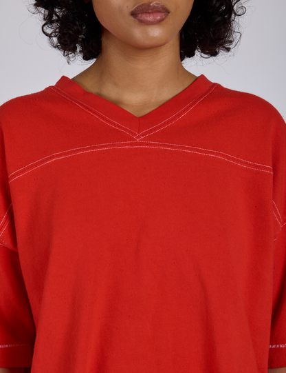 Burly Jersey - Mustang Red