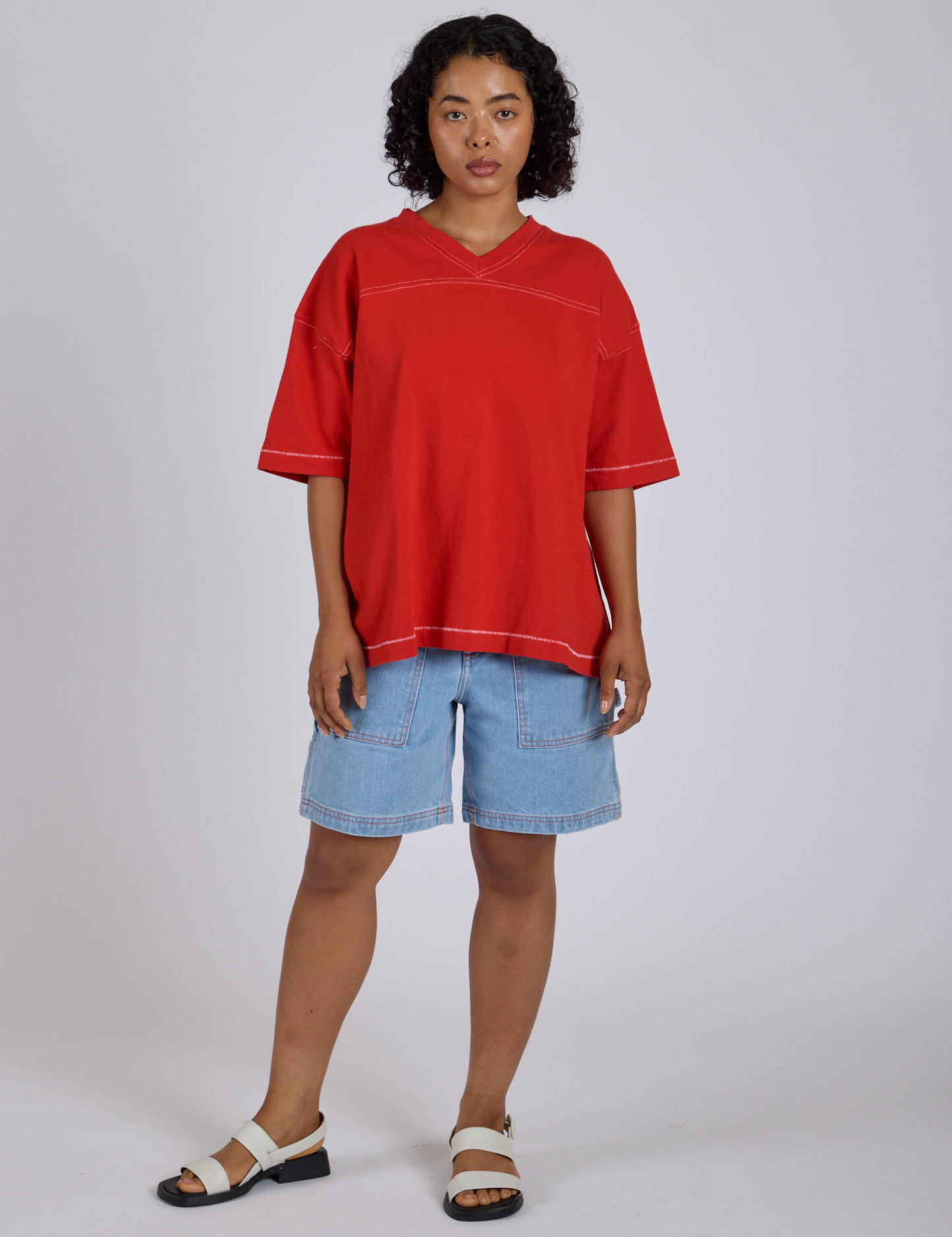 Burly Jersey - Mustang Red