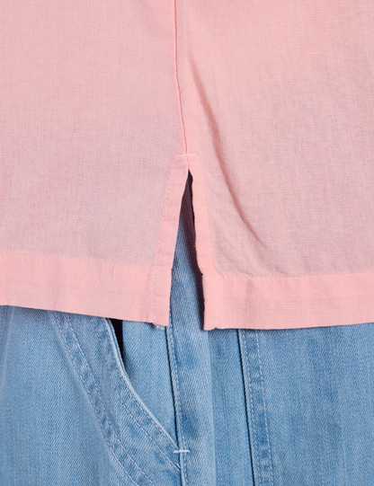 Pantry Button-Up - Baby Pink *FINAL SALE*