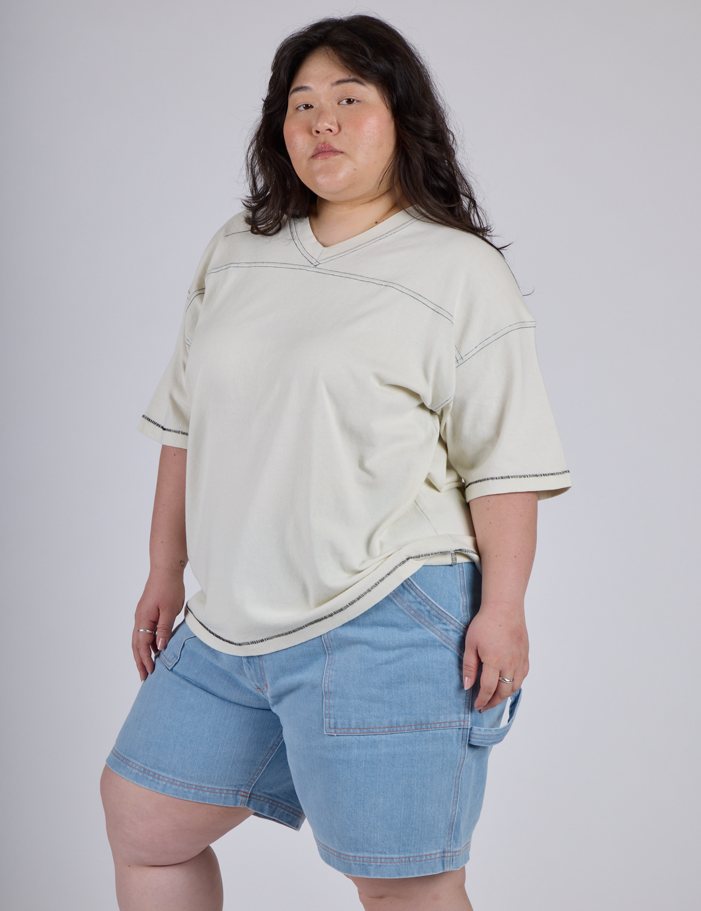 Burly Jersey - Vintage Tee White