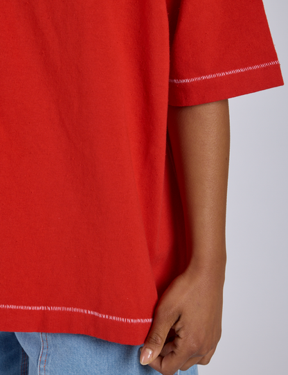 Burly Jersey - Mustang Red