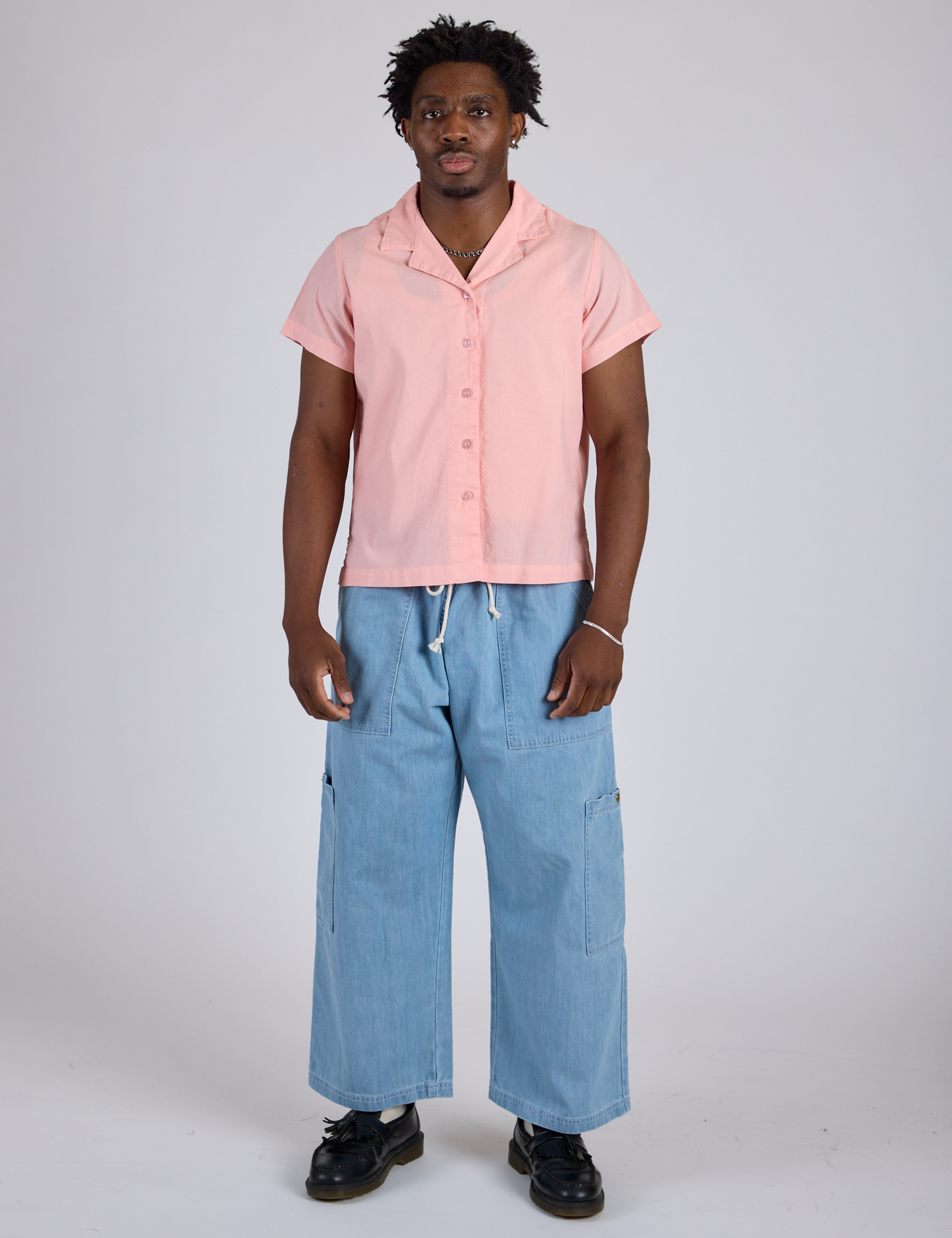 Pantry Button-Up - Baby Pink *FINAL SALE*