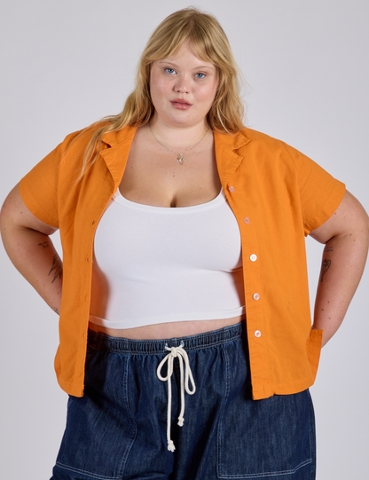 Pantry Button-Up - Creamsicle Orange *FINAL SALE*