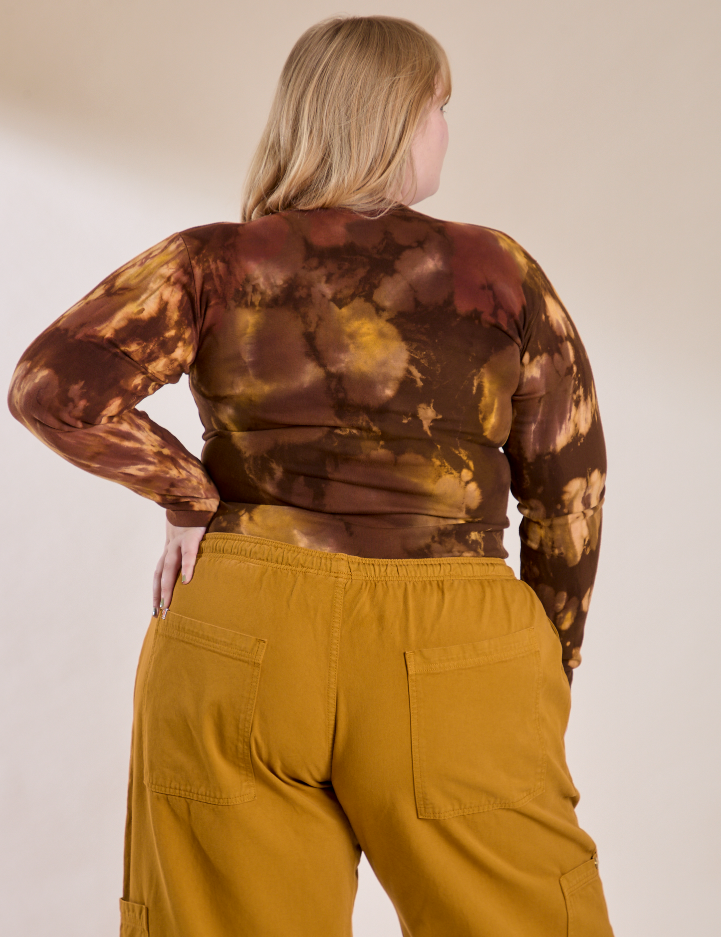Long Sleeve Baby Tee - Honey Brown