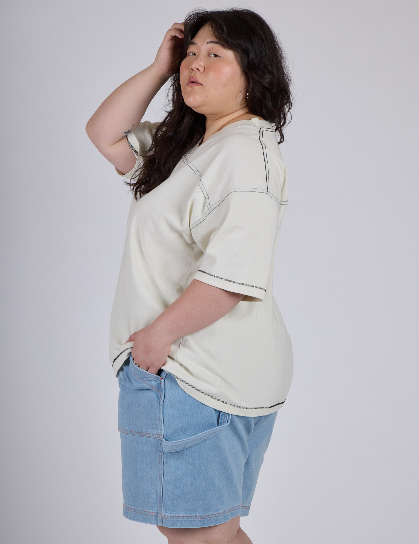 Burly Jersey - Vintage Tee White