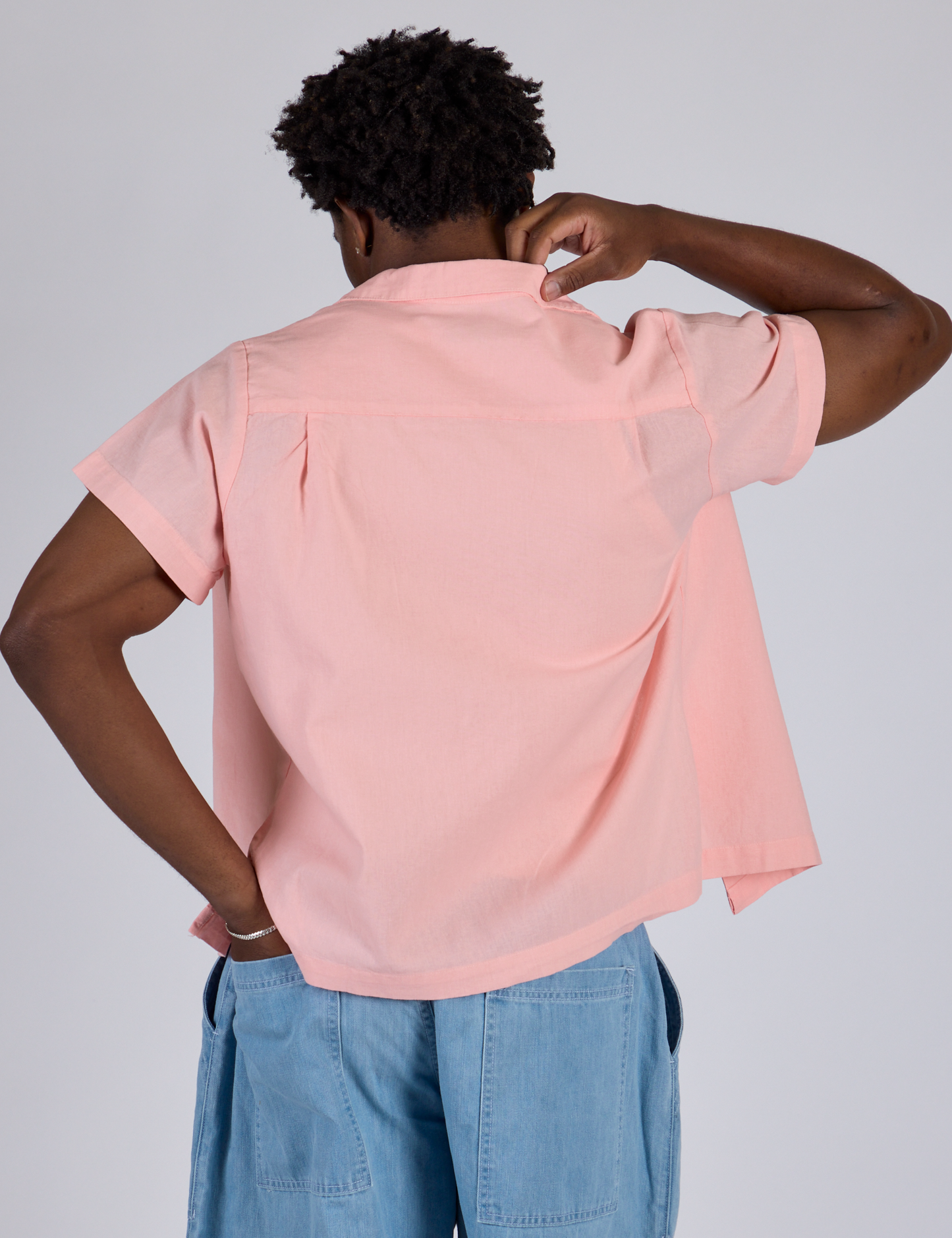 Pantry Button-Up - Baby Pink *FINAL SALE*