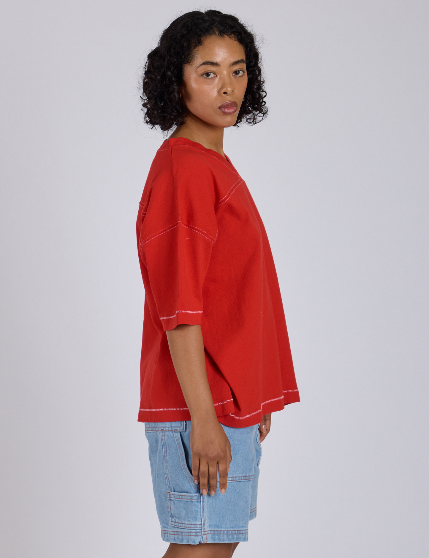 Burly Jersey - Mustang Red