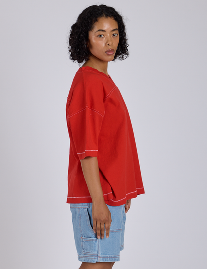 Burly Jersey - Mustang Red