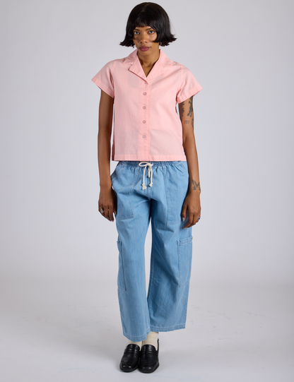 Pantry Button-Up - Baby Pink *FINAL SALE*