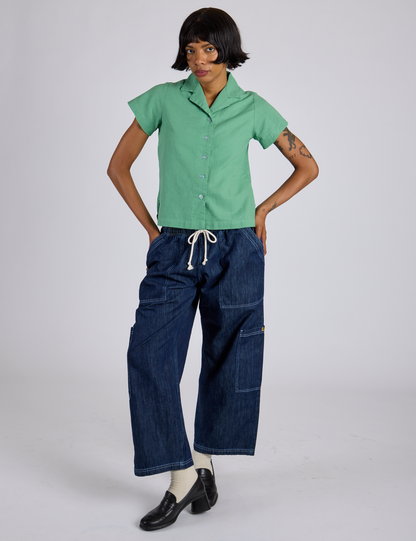 Pantry Button-Up - Seafoam Green *FINAL SALE*