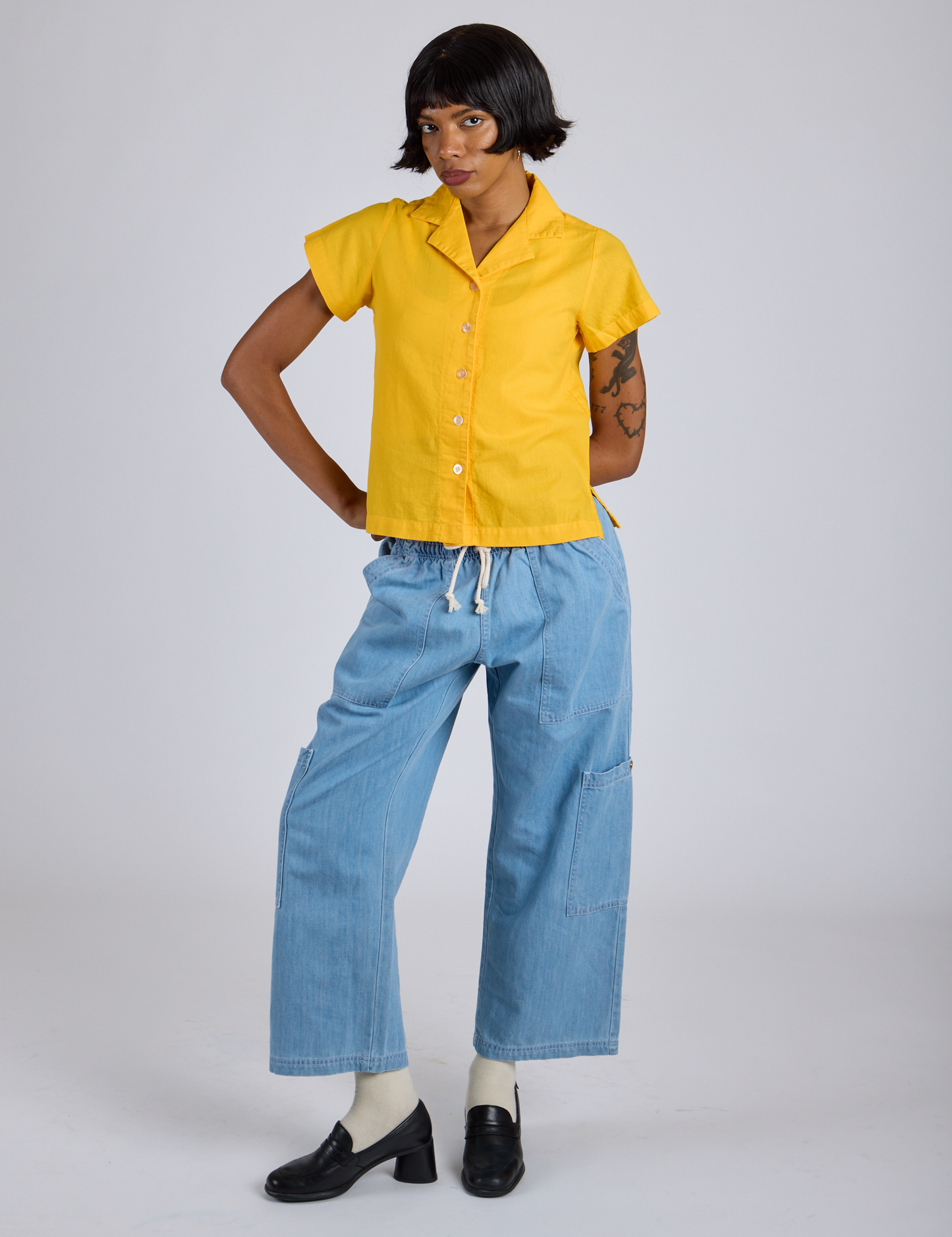 Pantry Button-Up - Sunshine Yellow *FINAL SALE*