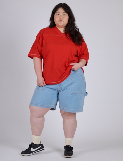 Burly Jersey - Mustang Red
