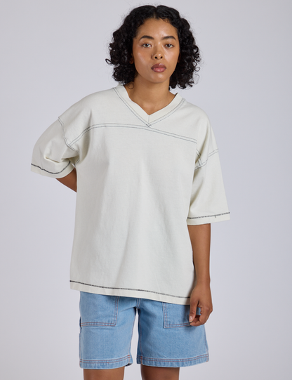 Burly Jersey - Vintage Tee White