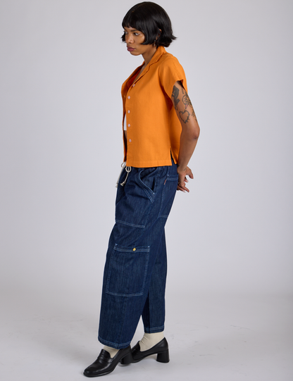Pantry Button-Up - Creamsicle Orange *FINAL SALE*