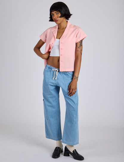 Pantry Button-Up - Baby Pink *FINAL SALE*
