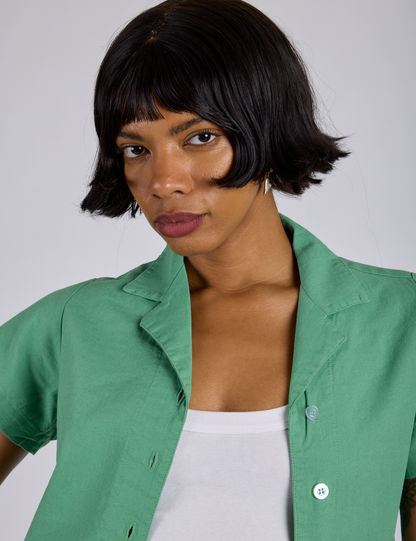 Pantry Button-Up - Seafoam Green *FINAL SALE*