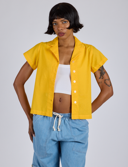 Pantry Button-Up - Sunshine Yellow *FINAL SALE*