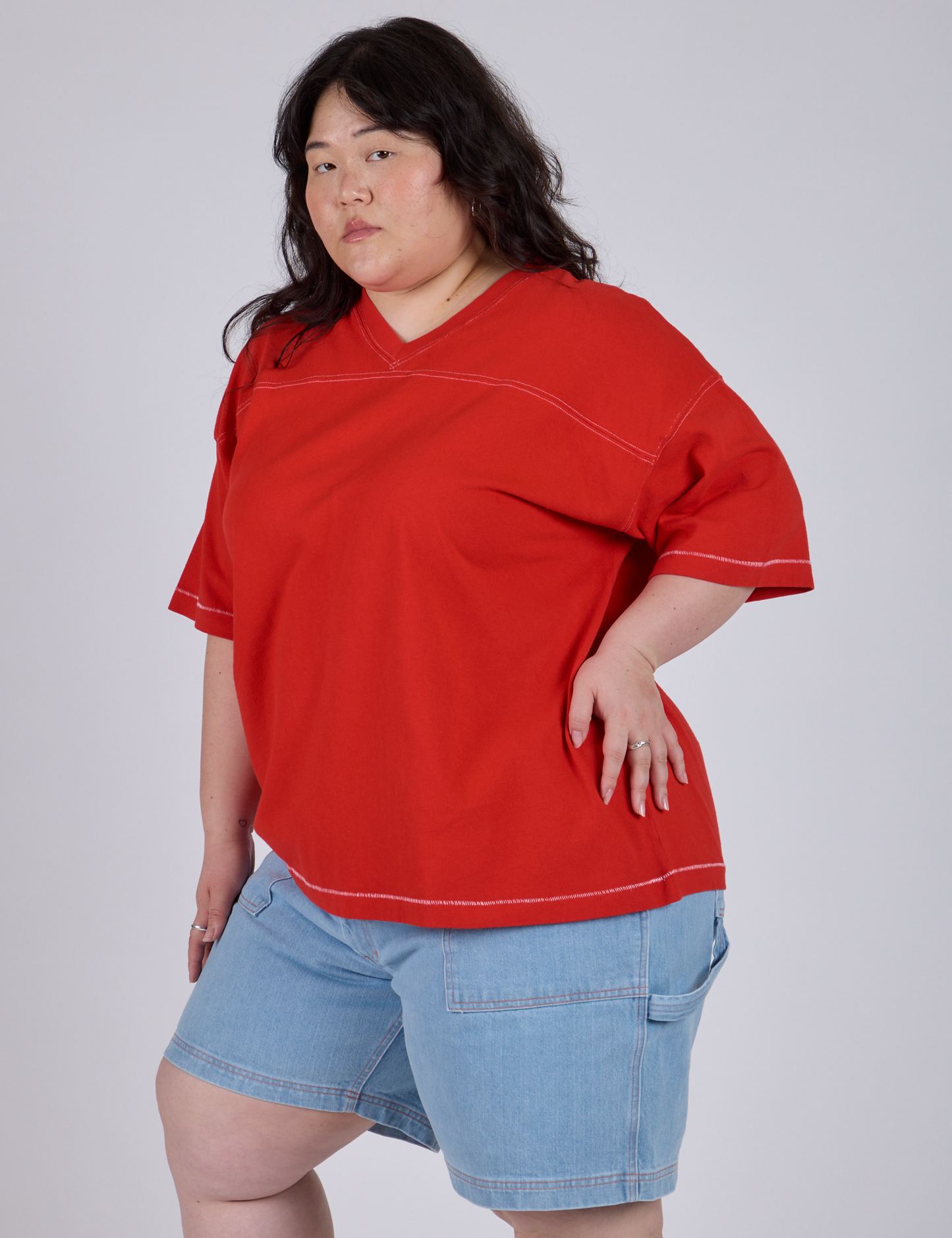Burly Jersey - Mustang Red
