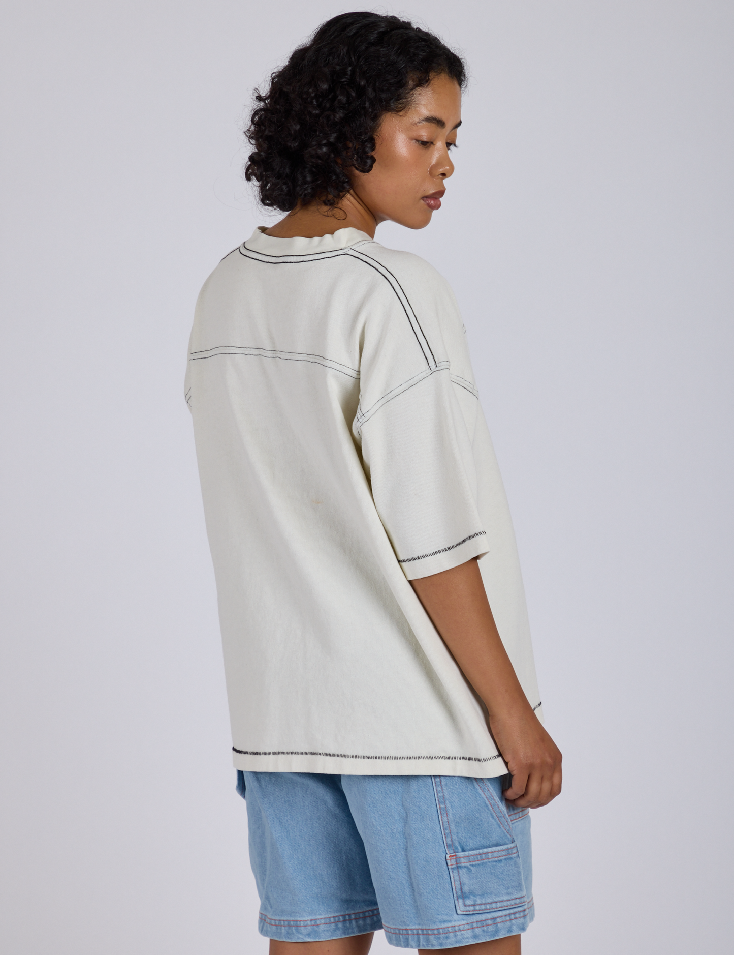 Burly Jersey - Vintage Tee White