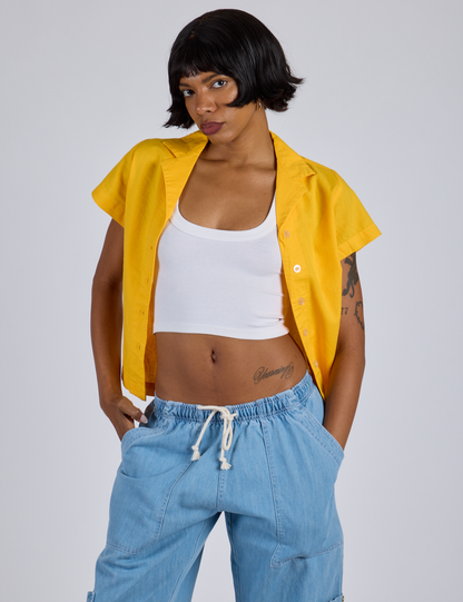 Pantry Button-Up - Sunshine Yellow *FINAL SALE*