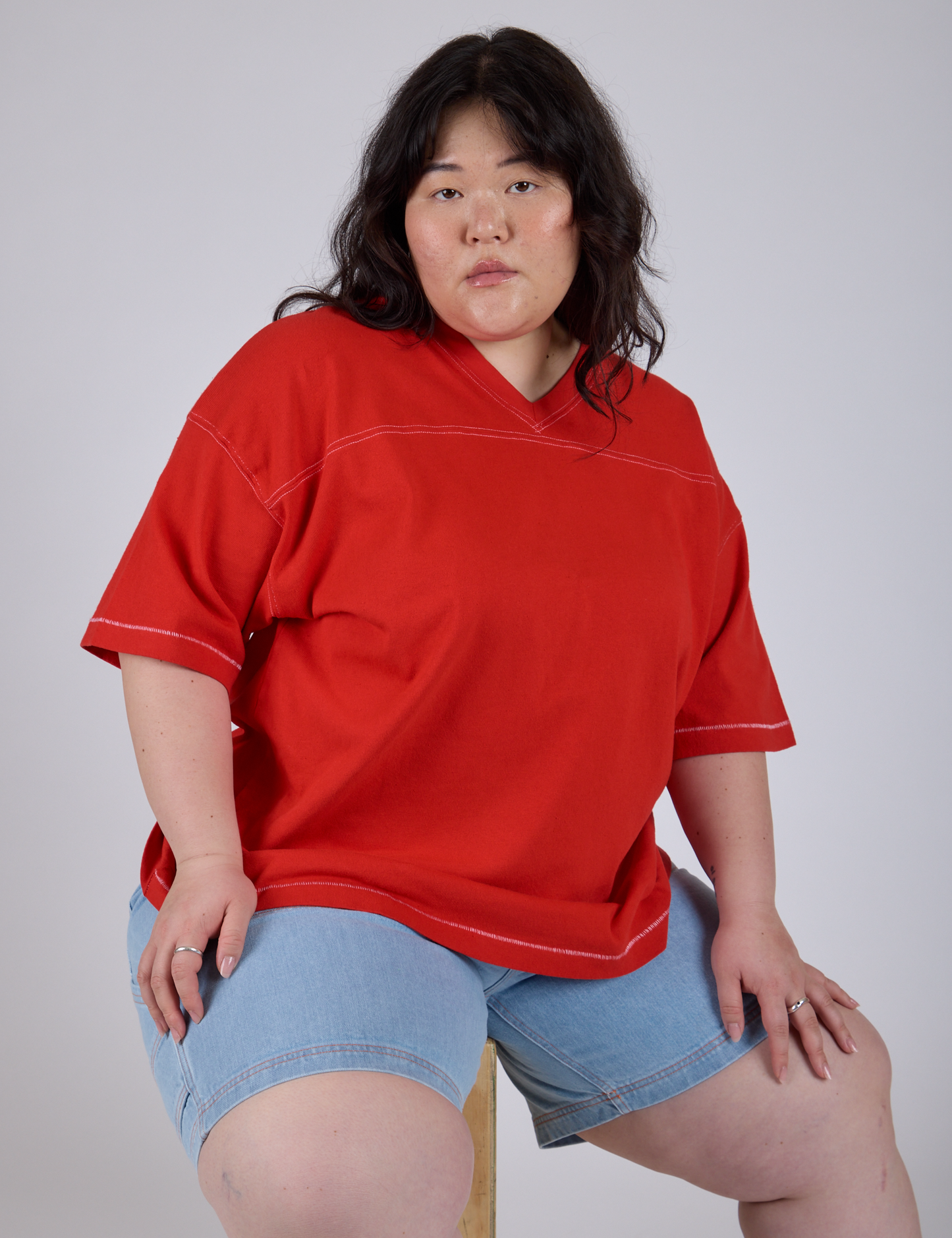 Burly Jersey - Mustang Red
