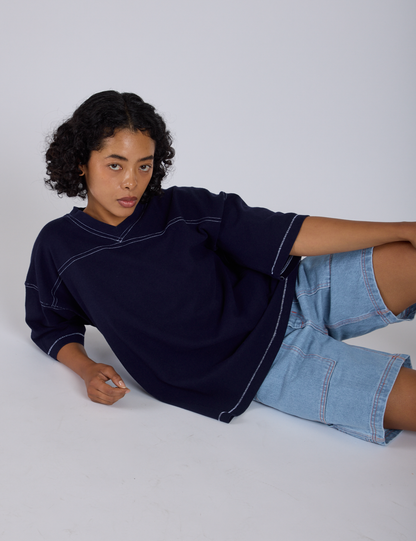 Burly Jersey - Navy