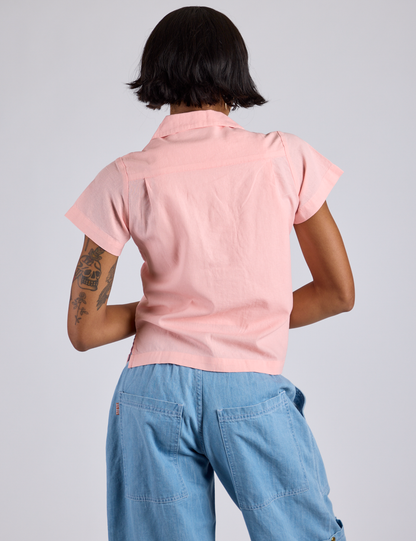 Pantry Button-Up - Baby Pink *FINAL SALE*