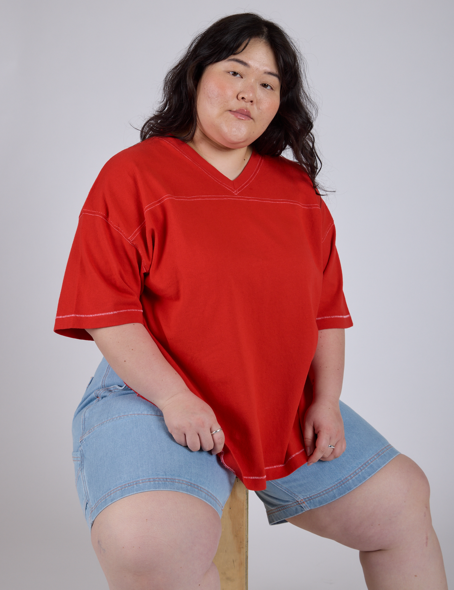 Burly Jersey - Mustang Red